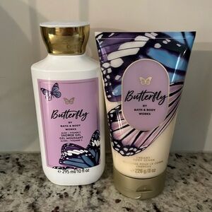Bundle of two new butterfly by Bath and body Works products